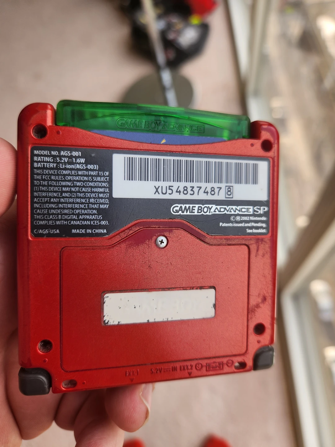 Gameboy Advanced SP (001) with charger image indicator(3)