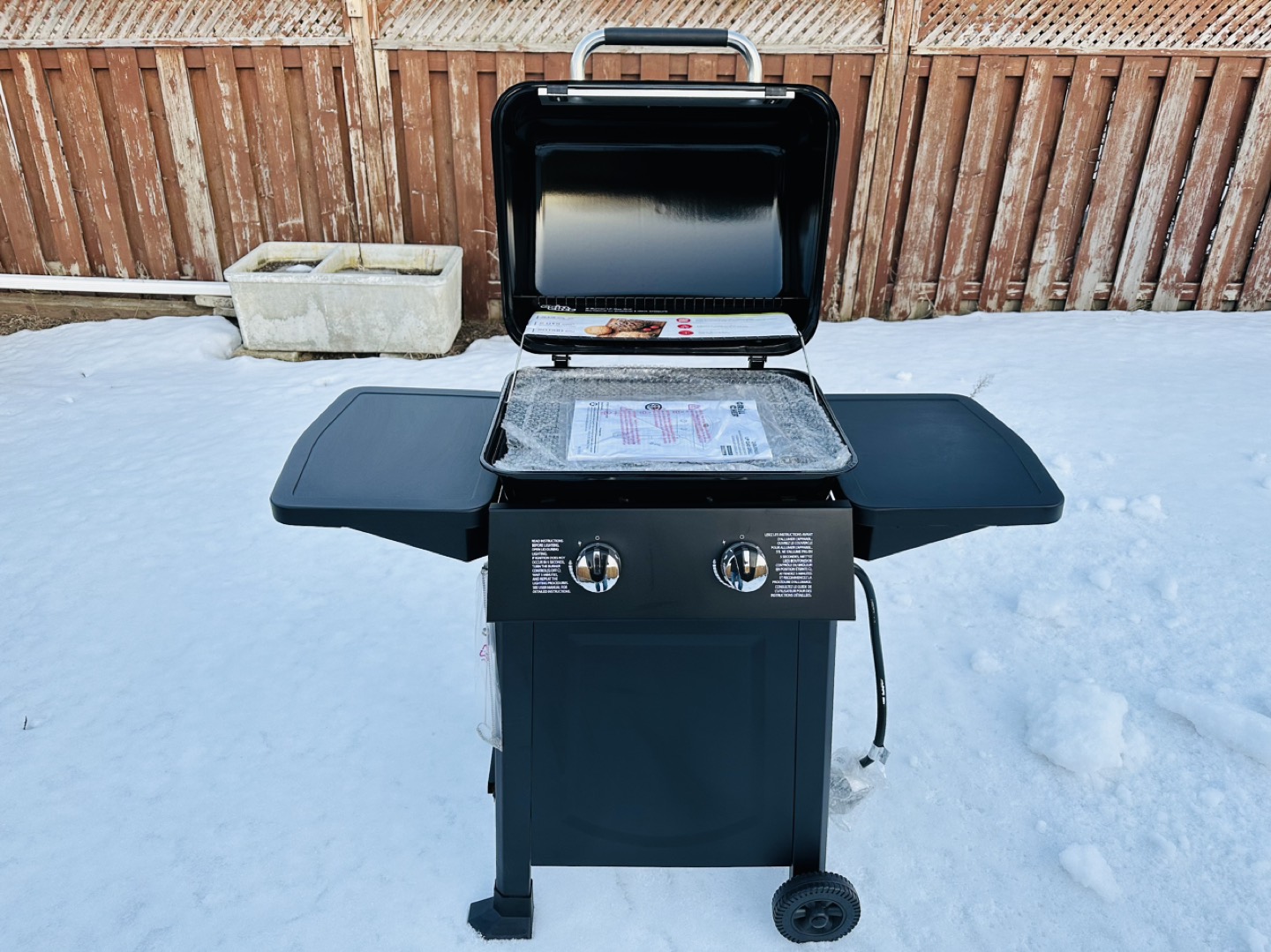 Grill Chef Propane Gas Barbecue - 20,000 BTU 2 Burners - Black - photo 2