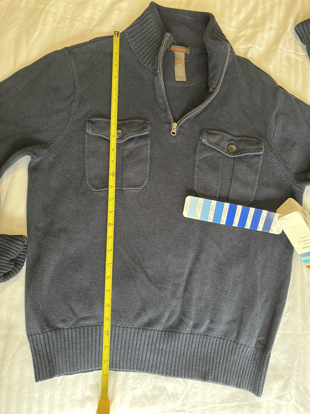Navy half Zip up Sweater image indicator(2)