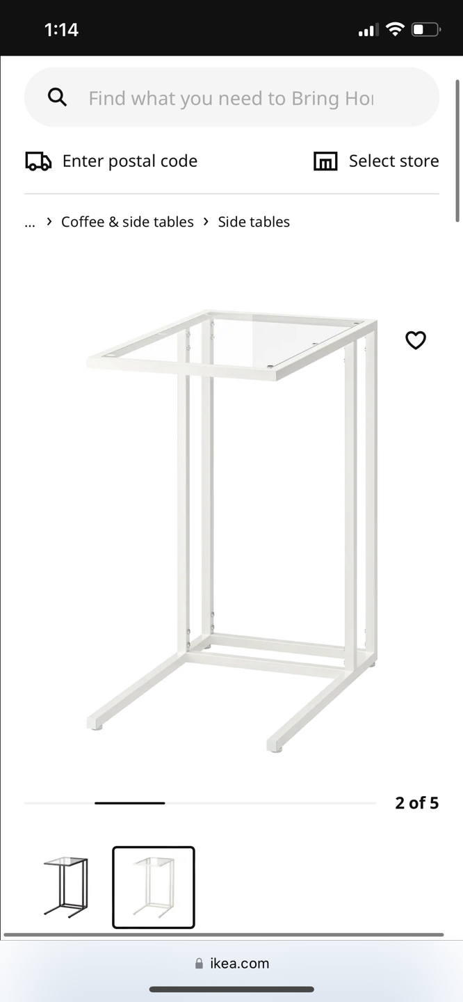 IKEA side table brand new and installed - photo 3