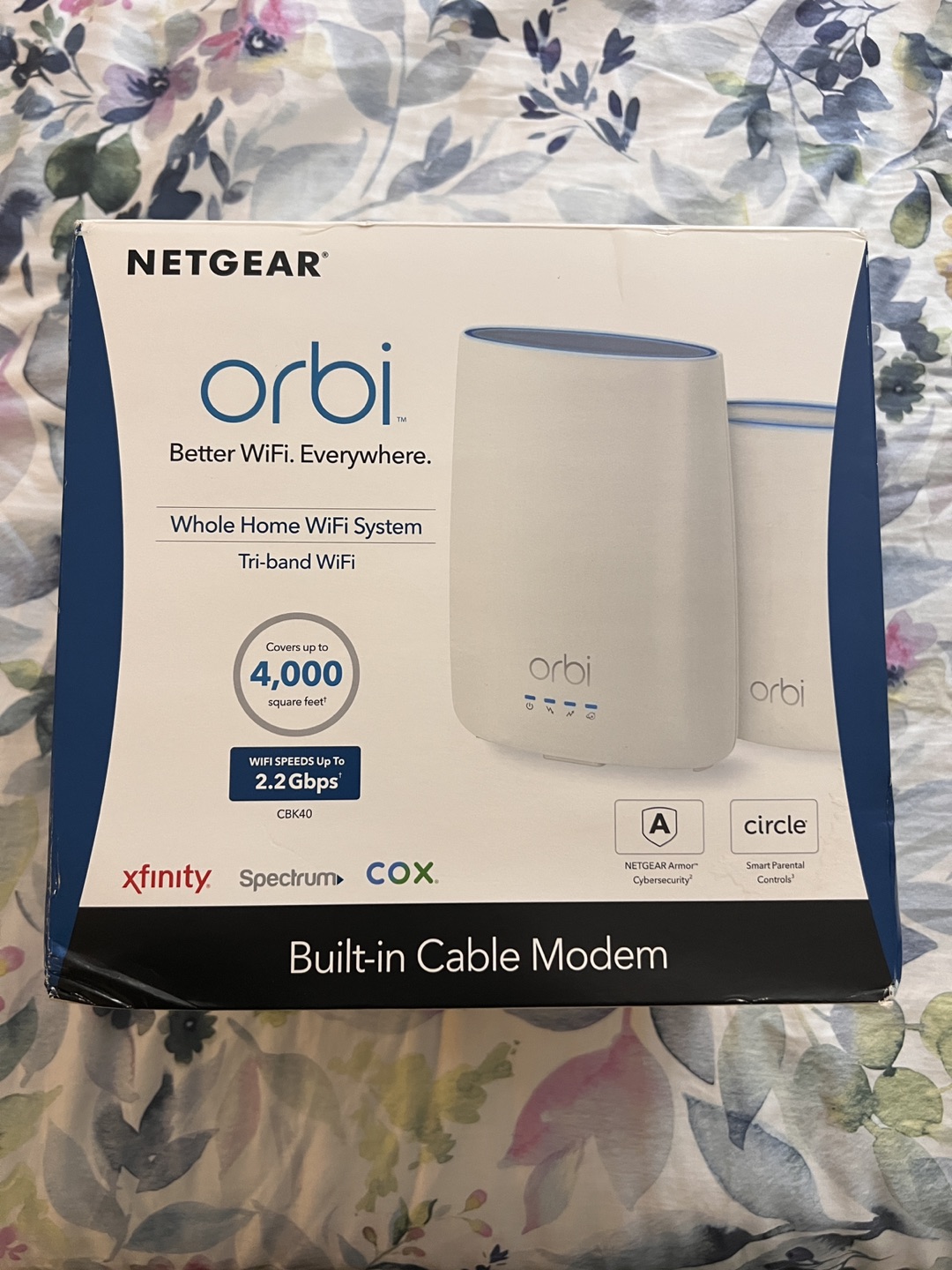 Netgear Obiri Mesh Wi-Fi Modem/ Router + Sattelite (CBK40)
