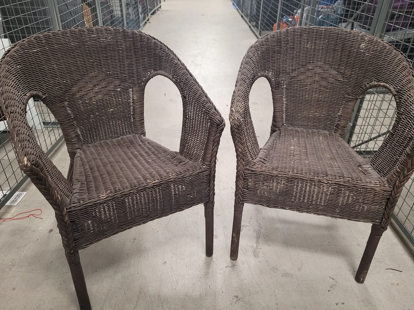Two Outdoor Wicker Chairs thumbnail