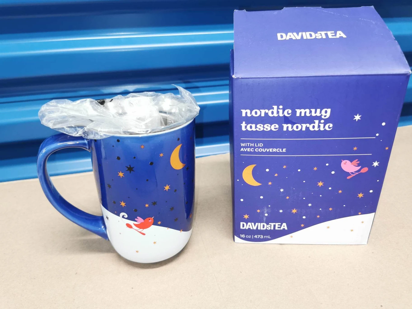 Brand New - David's Tea Cup with lid and extra steeper thumbnail