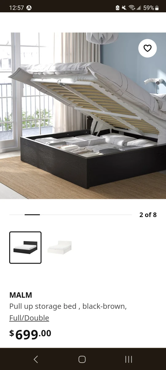 malm bed frame in black - photo 4