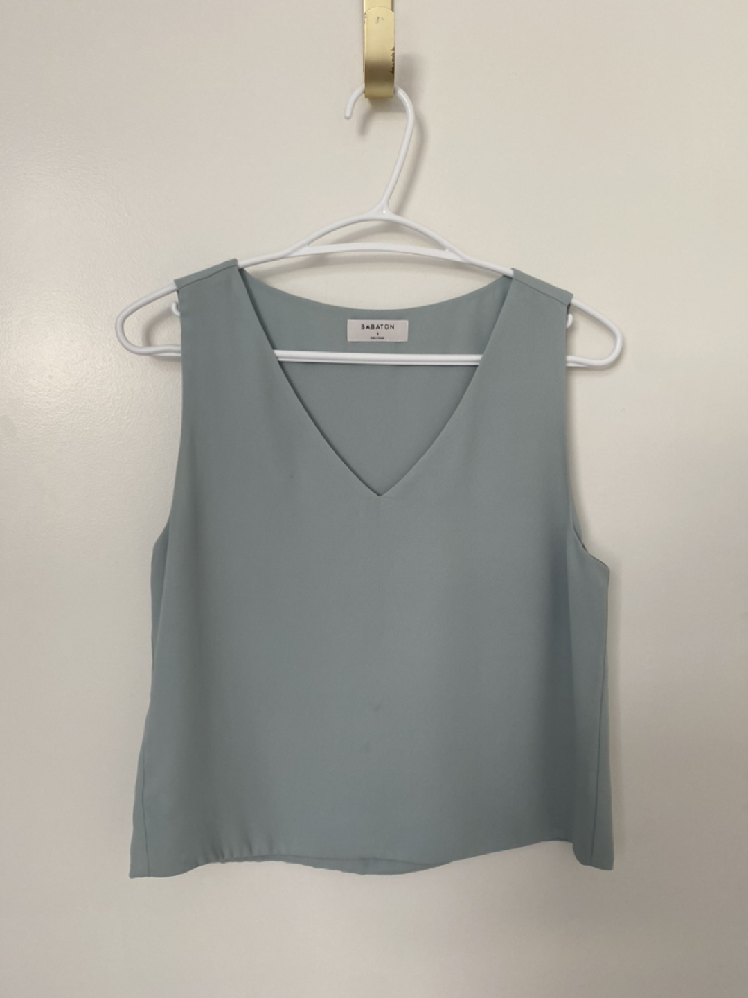 Aritzia Babaton Silk Mint Green Tank Size Small thumbnail