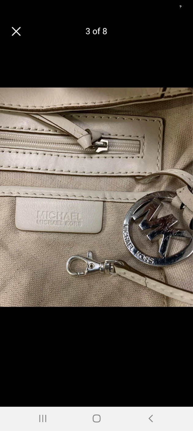 Michael kors white leather purse - photo 3