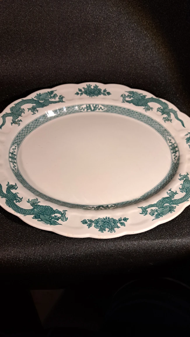 Rare Vintage Boths Green Dragon LG Platter 1906-1930 thumbnail