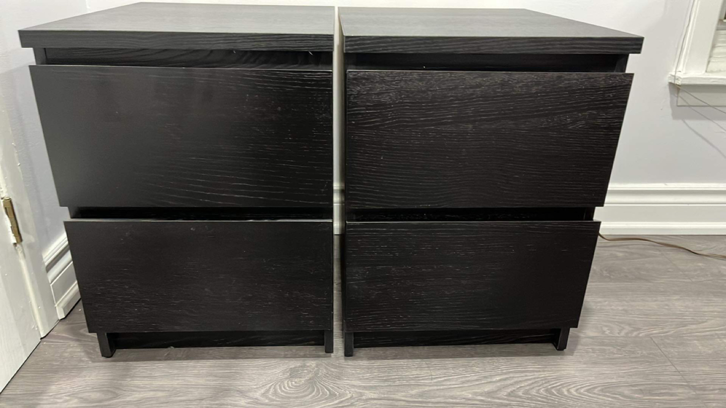 Ikea malm night stands