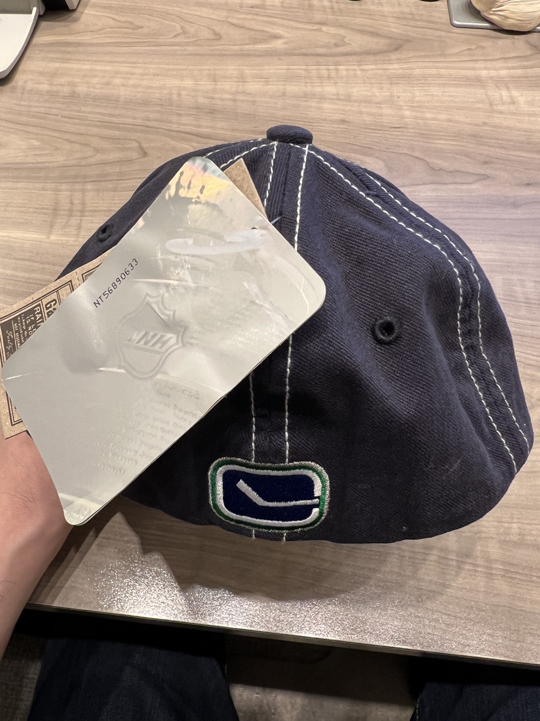 Canucks 47 Brand official NHL fitted hat in youth size image indicator(2)