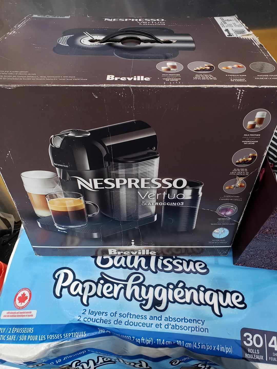 Breville nespresso coffee maker