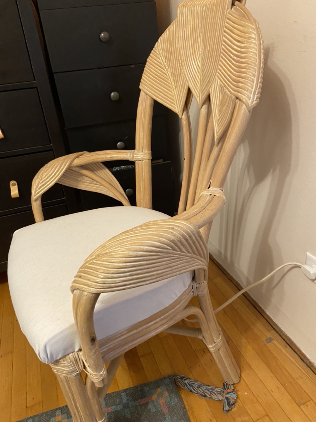 Boho Vintage Rattan Chair