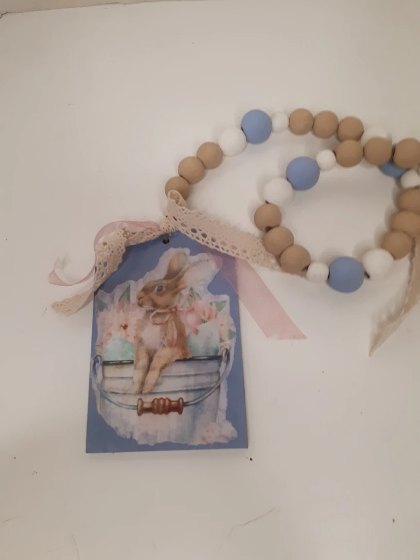 Easter Wood Bead Garland - photo 2