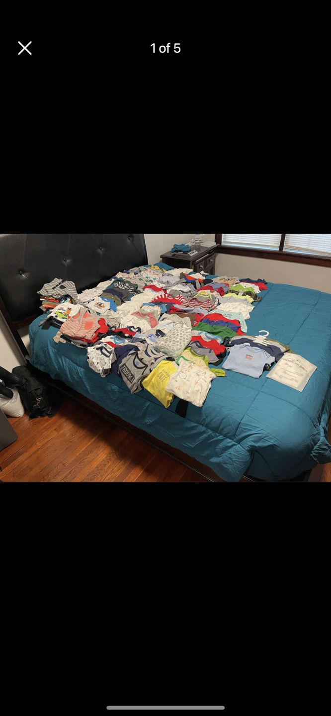 Over 200 baby onesies NB-18 months thumbnail