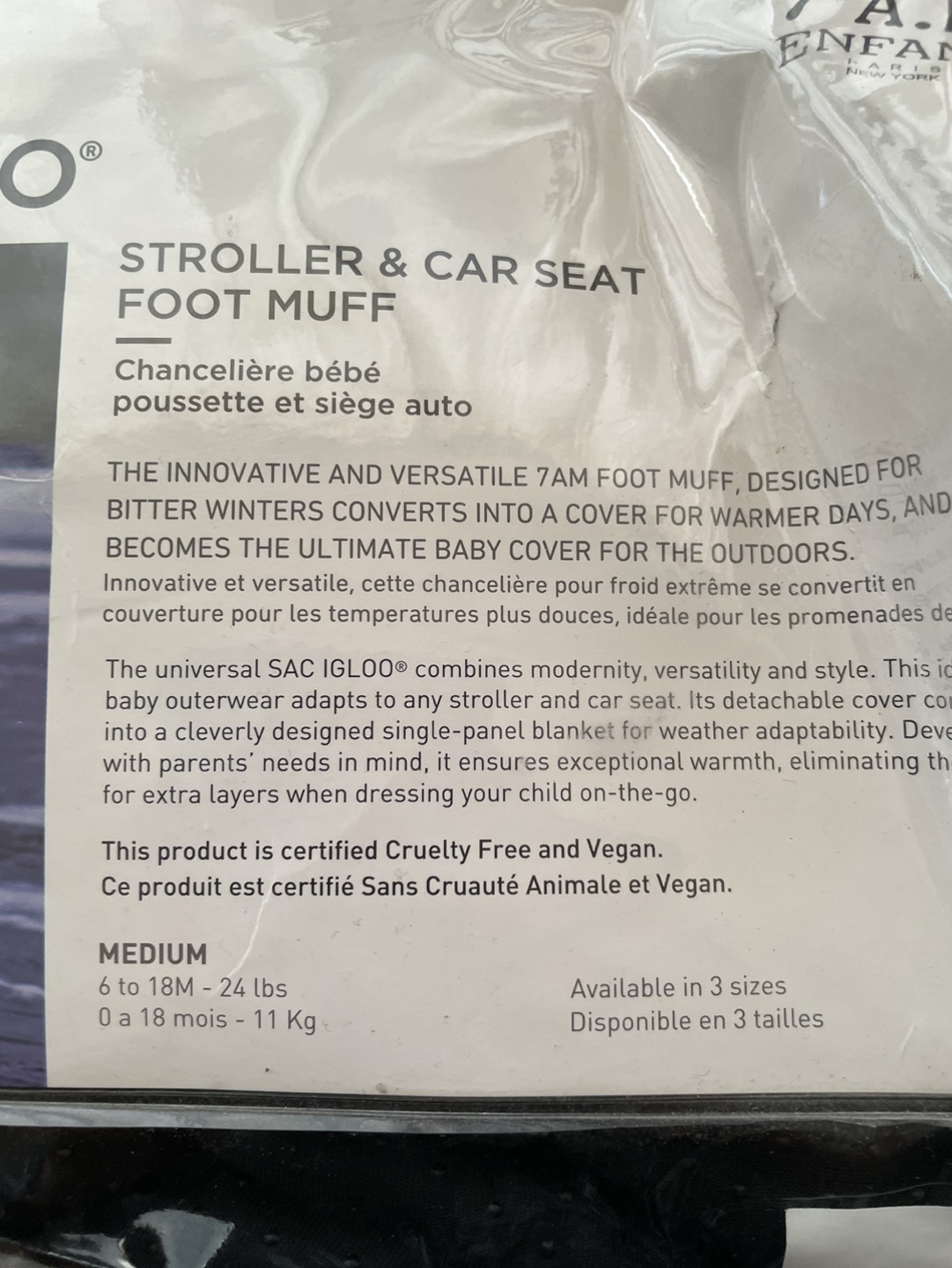Le Sac Igloo cover for stroller and car sit - photo 3