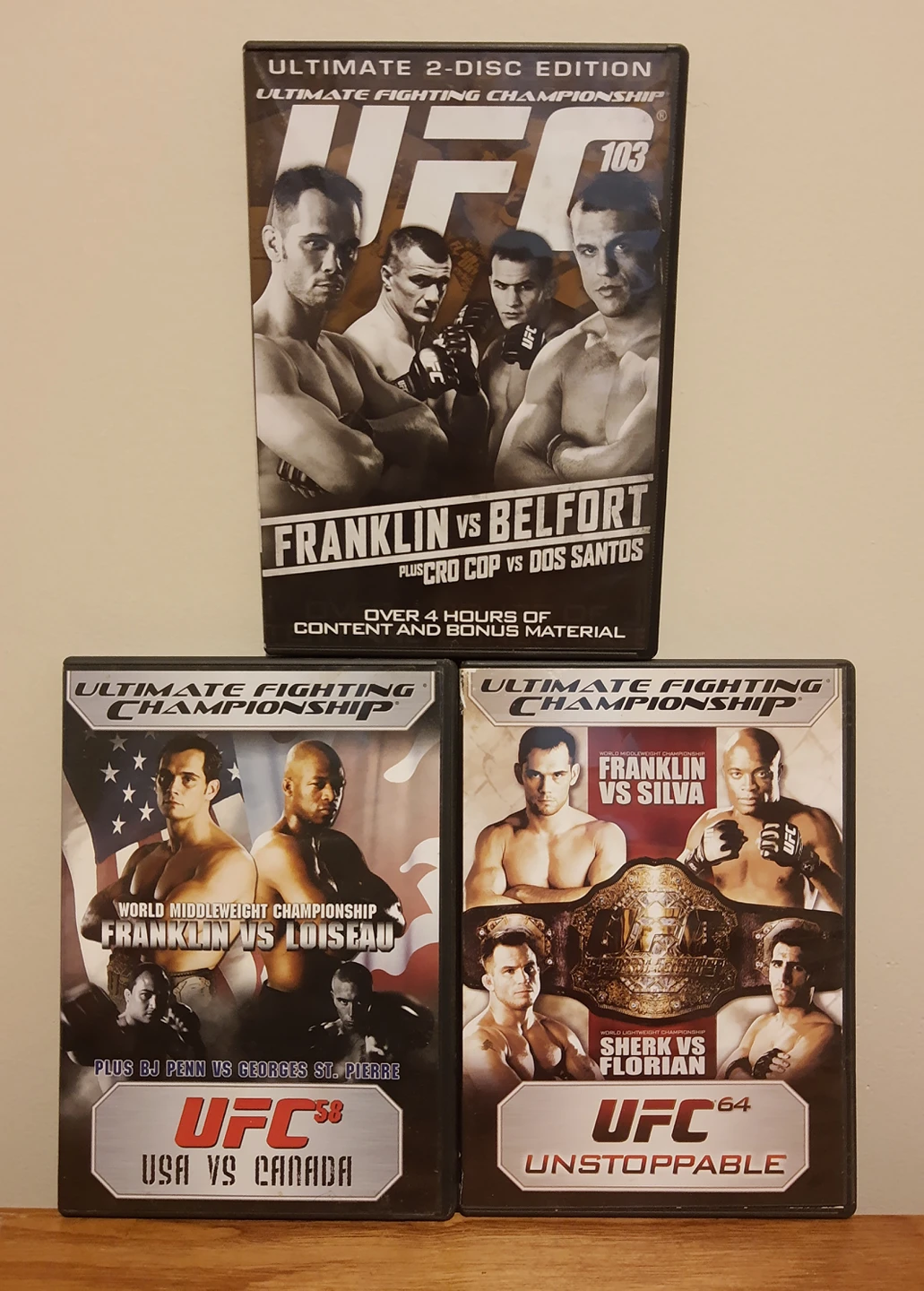 UFC 58,64&103 Full Event DVD's 💸