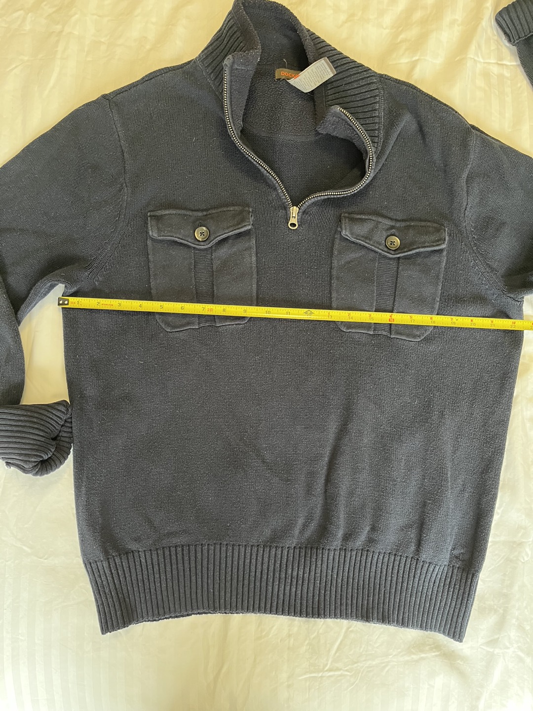 Navy half Zip up Sweater image indicator(3)