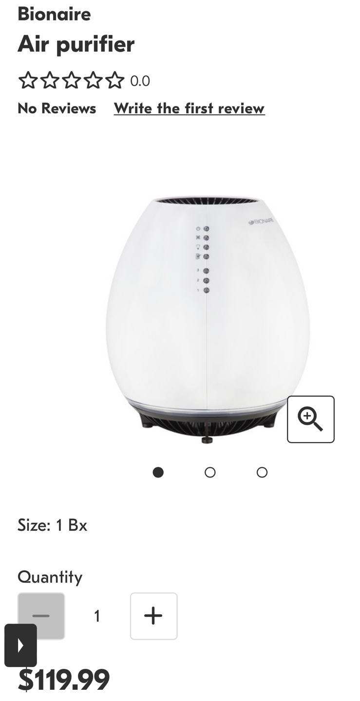 Air Purifier with night light