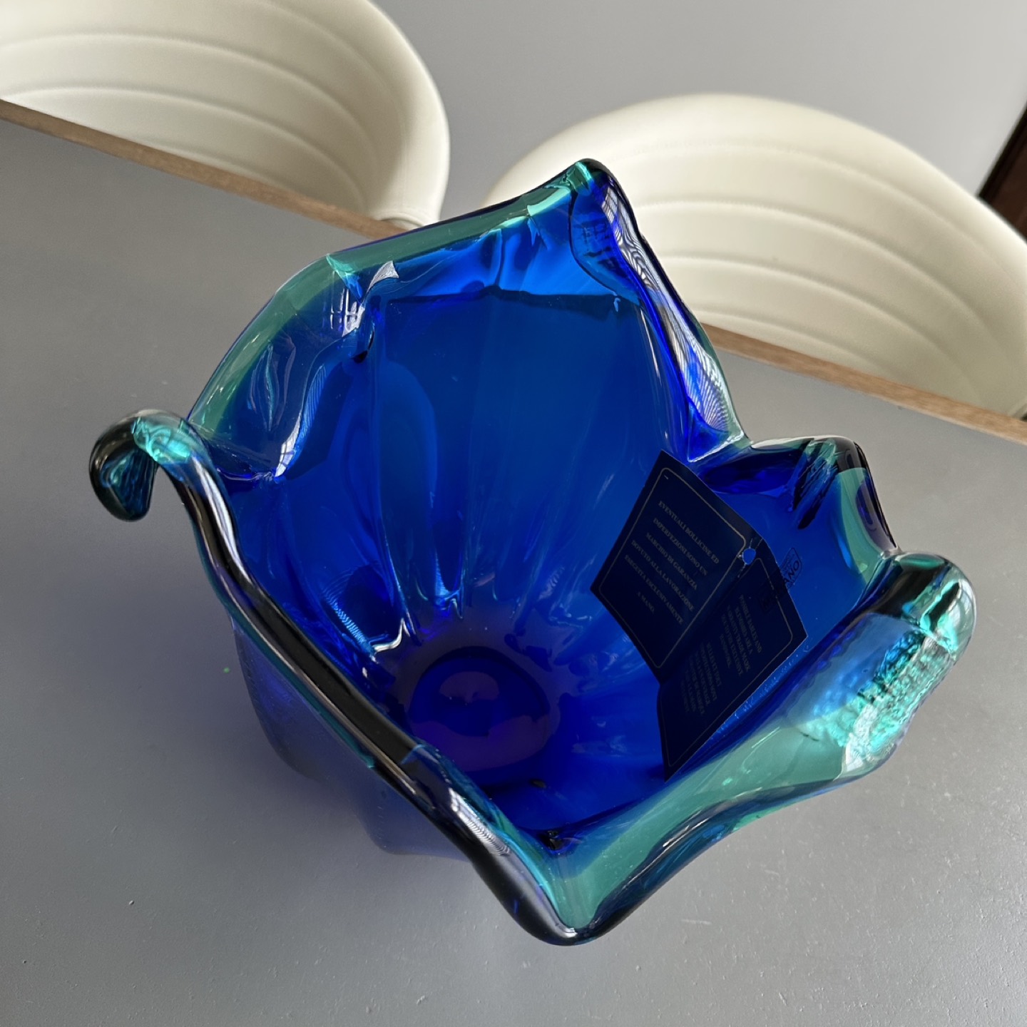 White Crystal Murano Handmade Artwork - photo 3