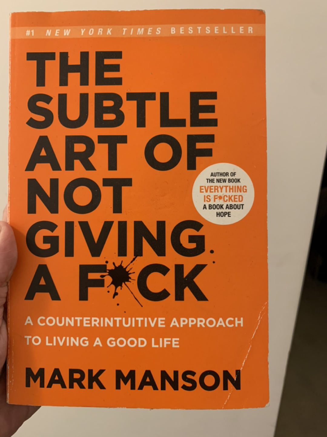 Mark Manson “The Subtle Art Of Not Giving A F*CK” paperback thumbnail