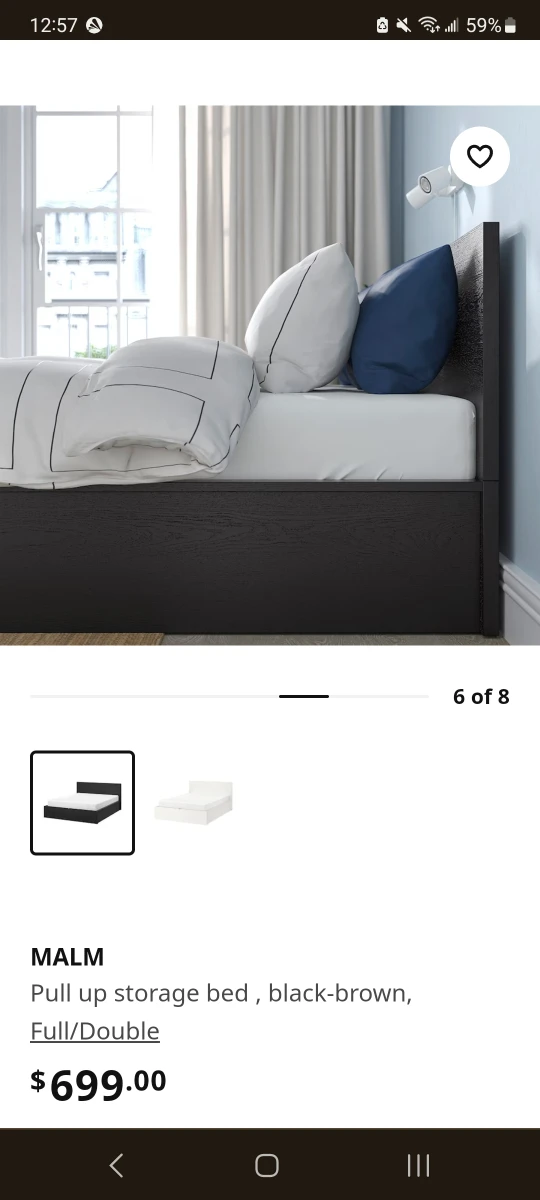 malm bed frame in black - photo 5