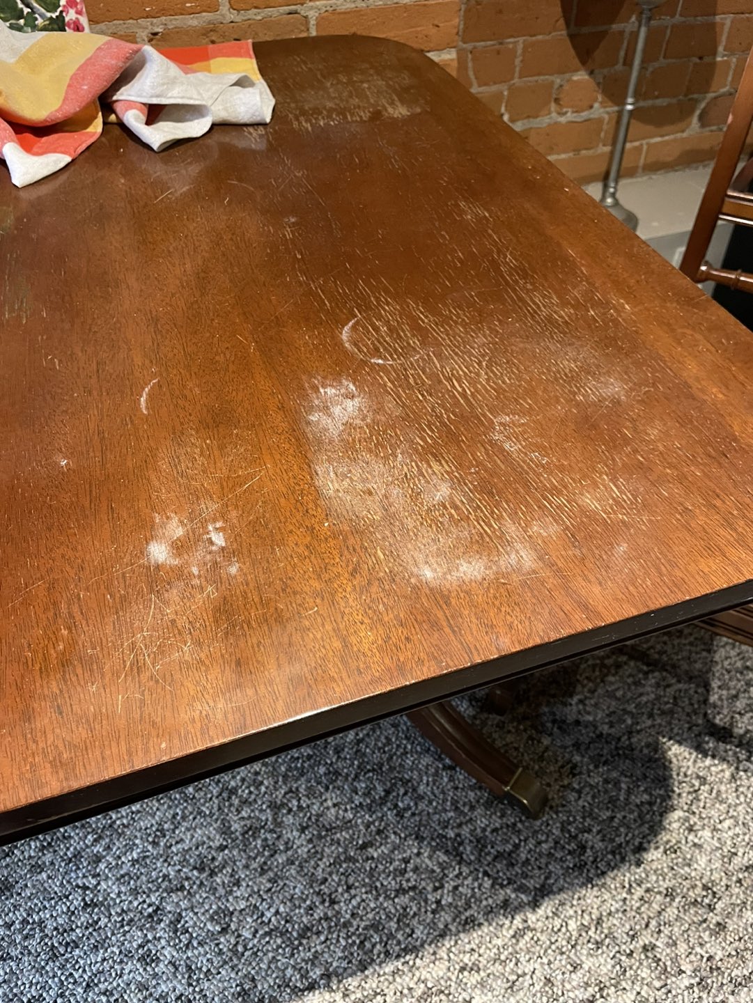 Antique dining table and chairs - photo 4