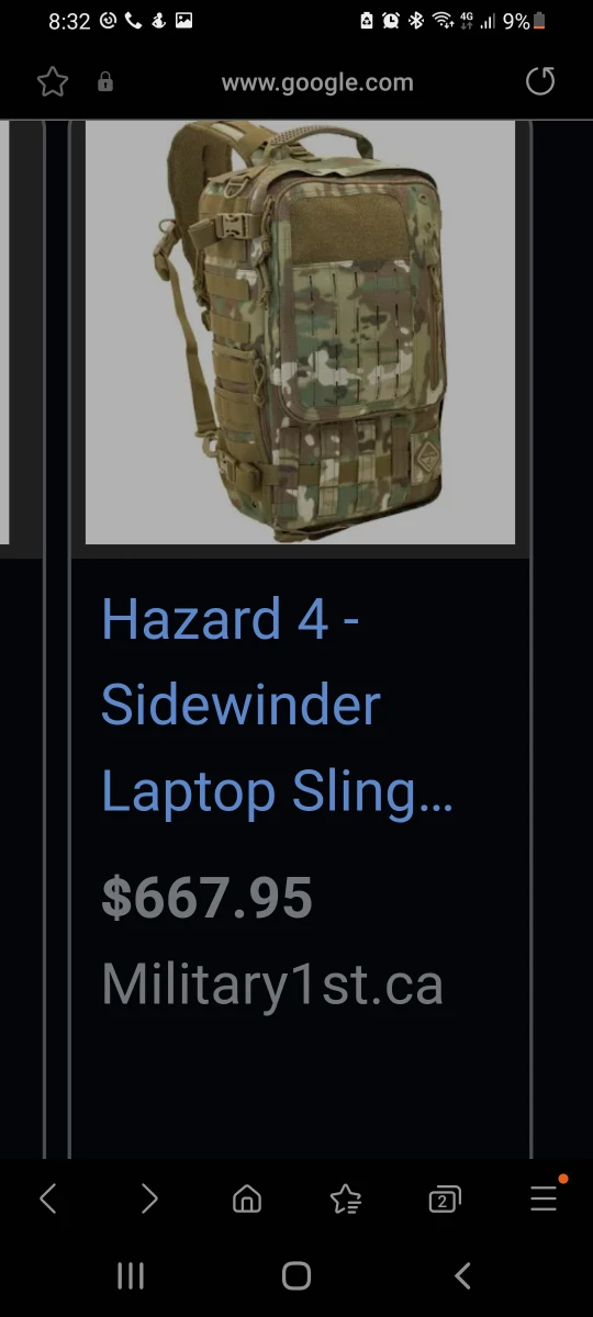 hazard 4 sidewinder