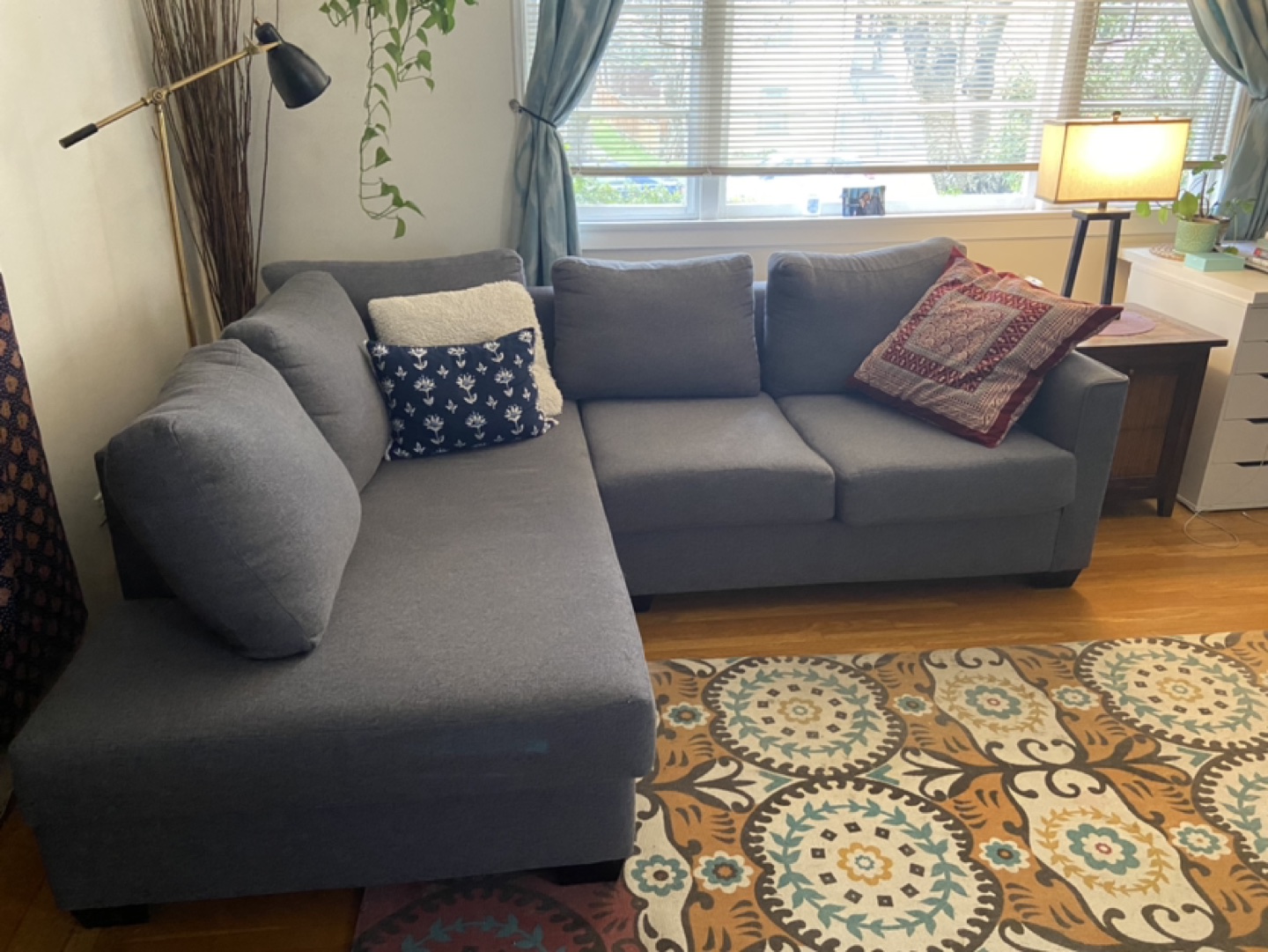 Blue Sectional Couch *available Apr 26, 27th or 28th** - photo 3