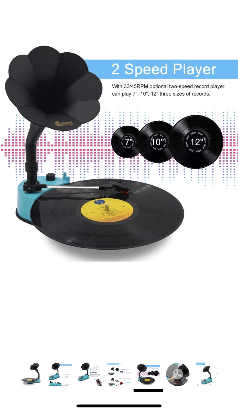 🎶Bluetooth and vinyl player brand new thumbnail