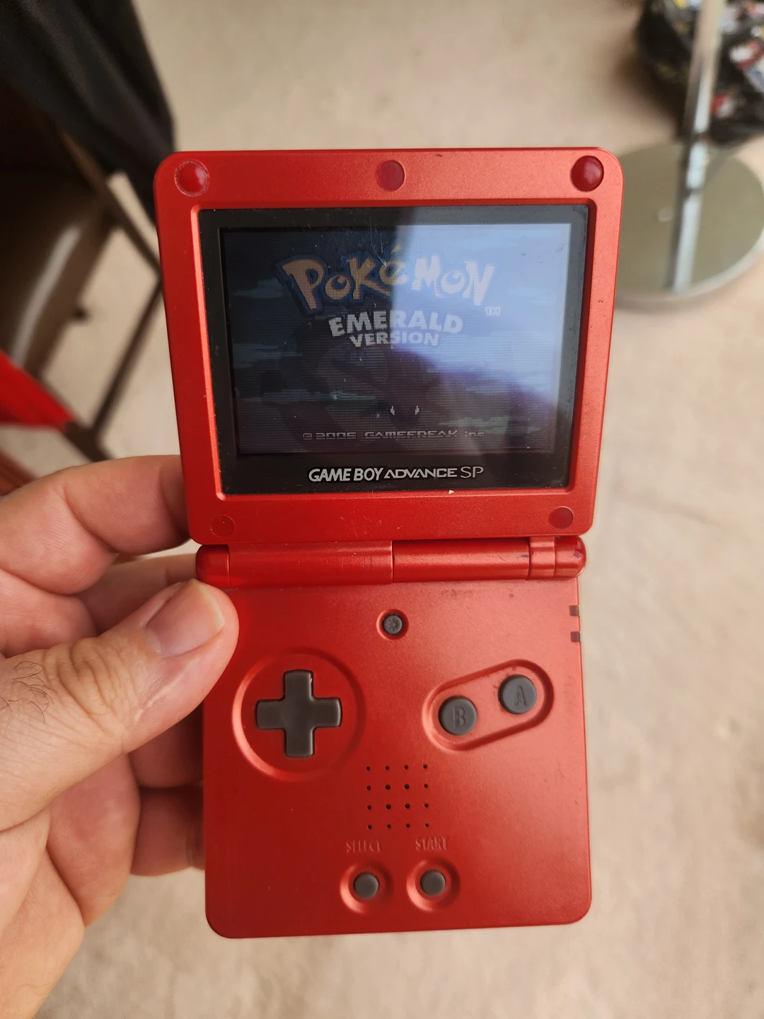 Gameboy Advanced SP (001) with charger