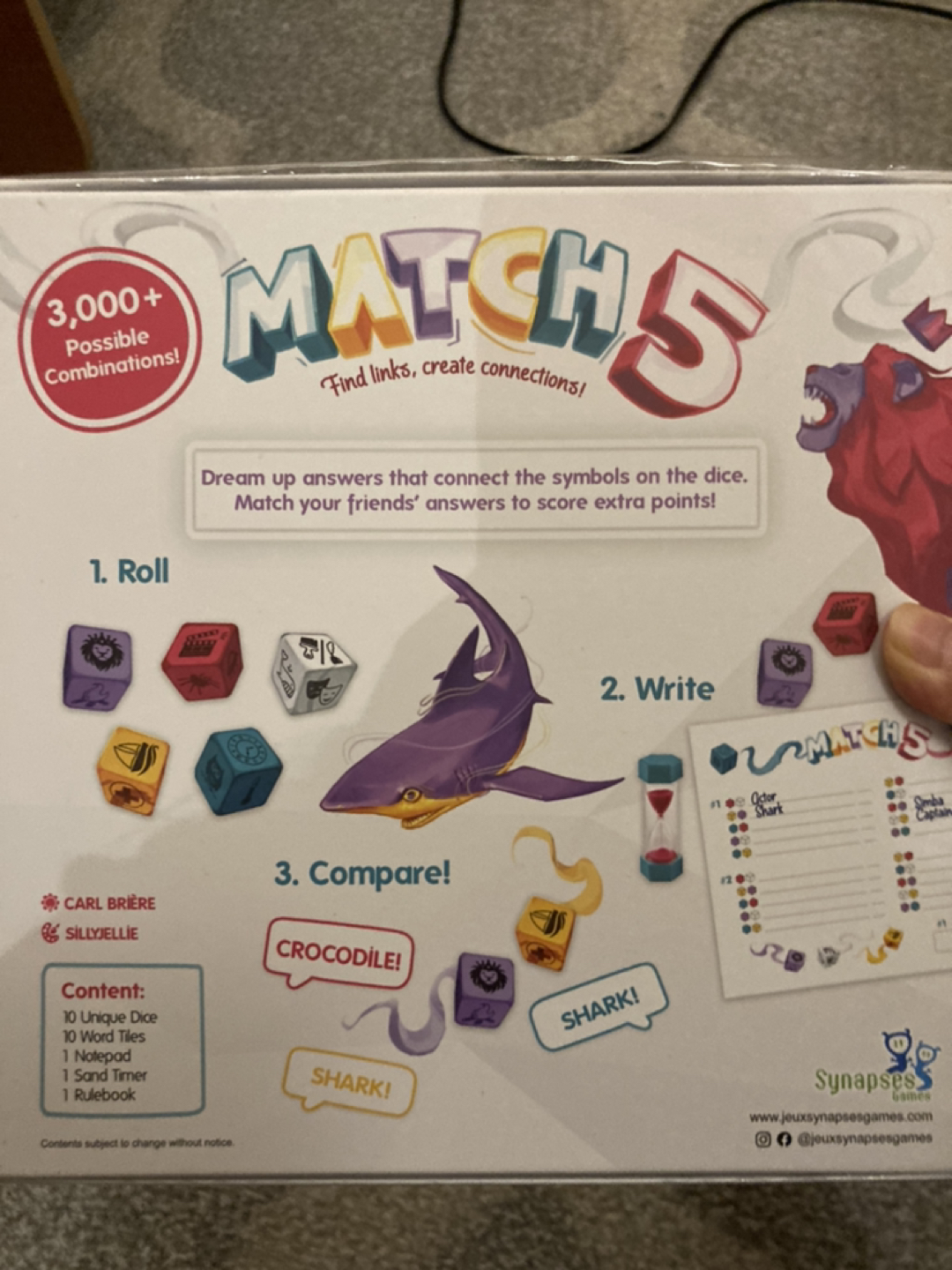 🏀 like new Match 5 boardgame image indicator(2)