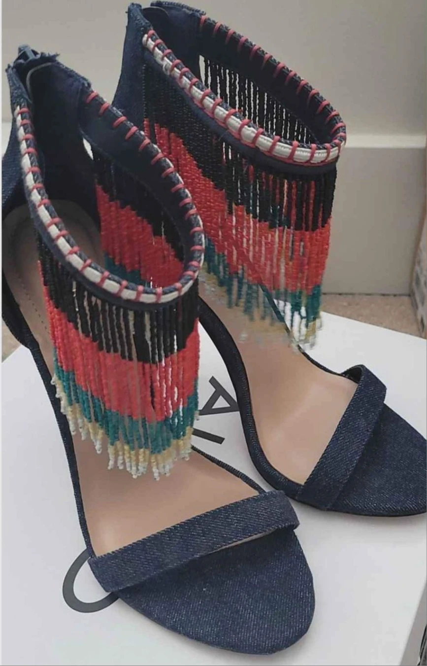 Bohochic tassle high heels - photo 2