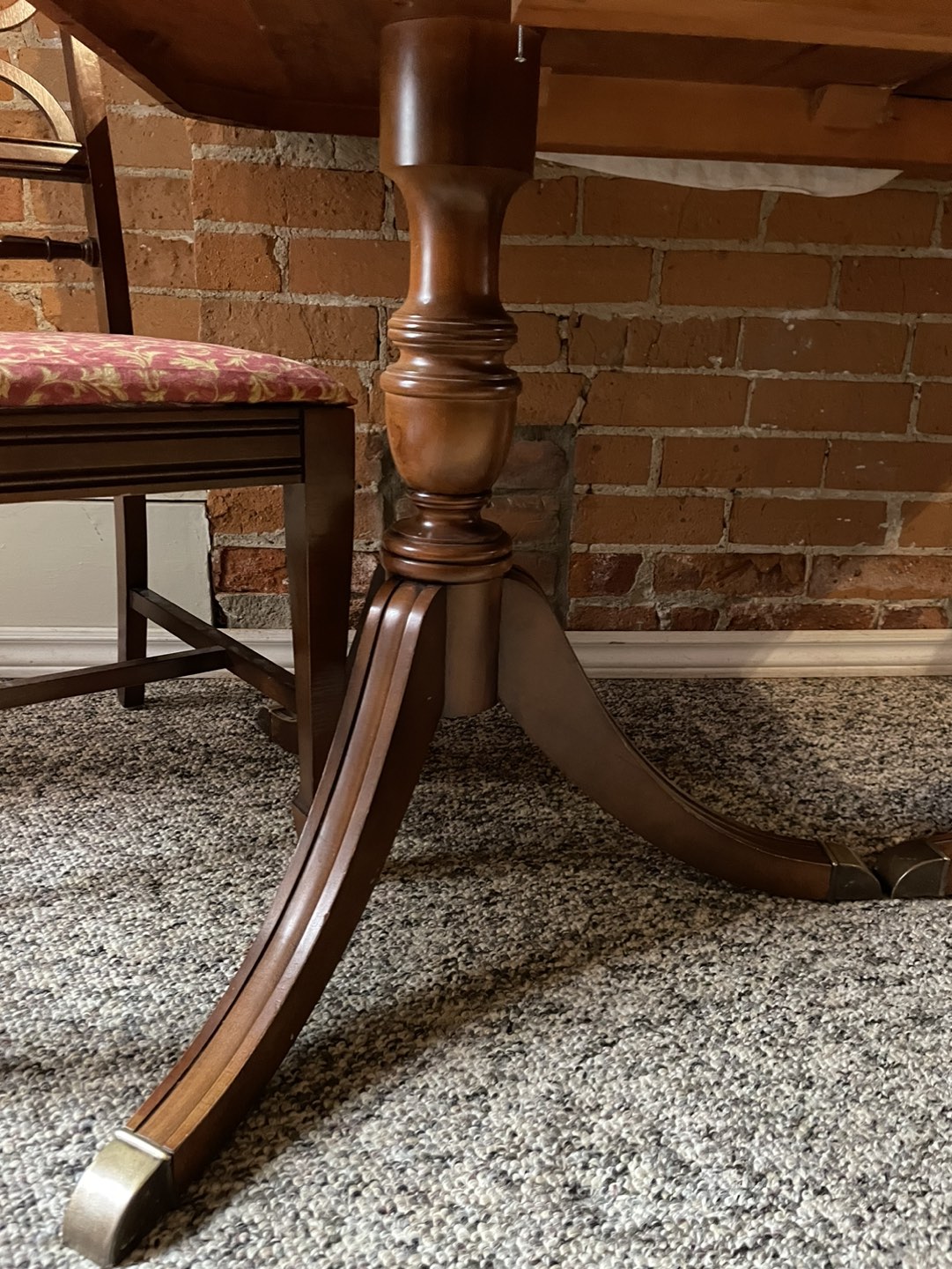Antique dining table and chairs - photo 3