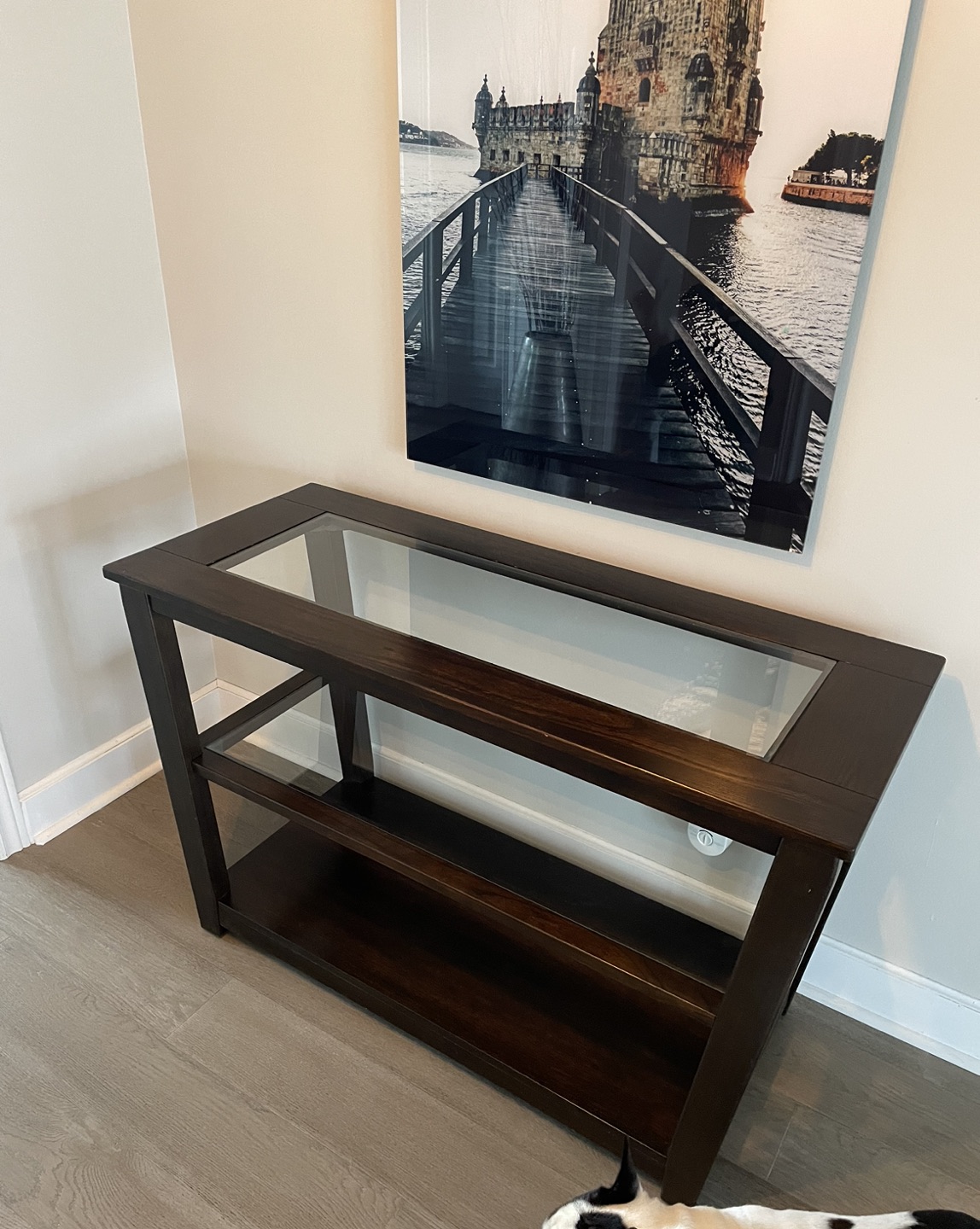 Wood Sofa table - photo 2