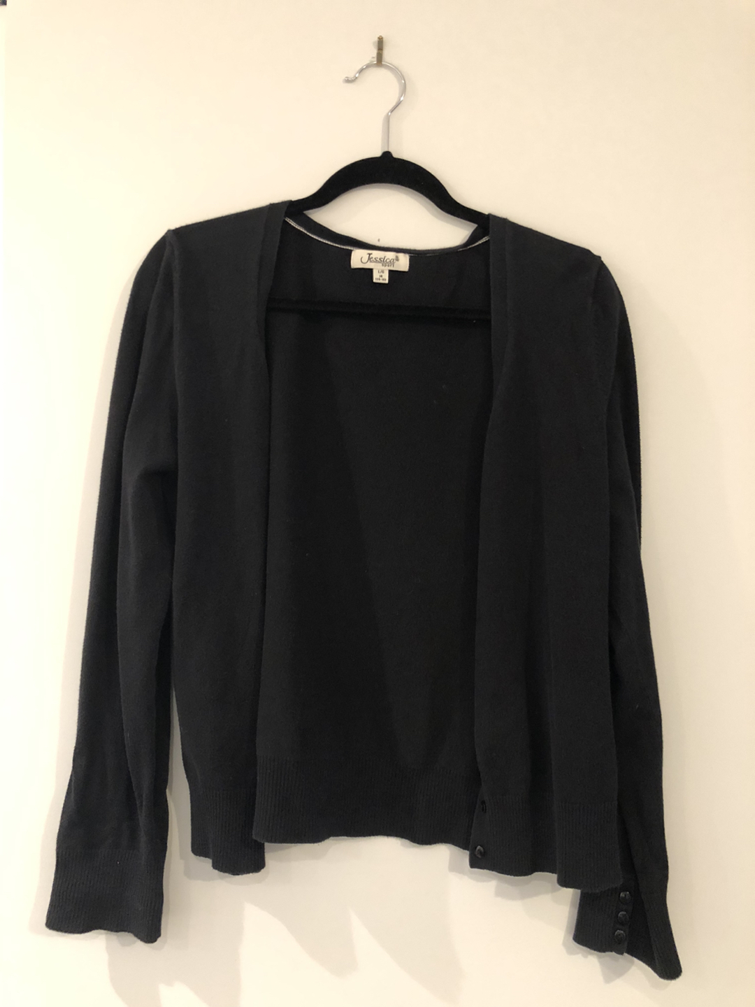 black cardigan L thumbnail