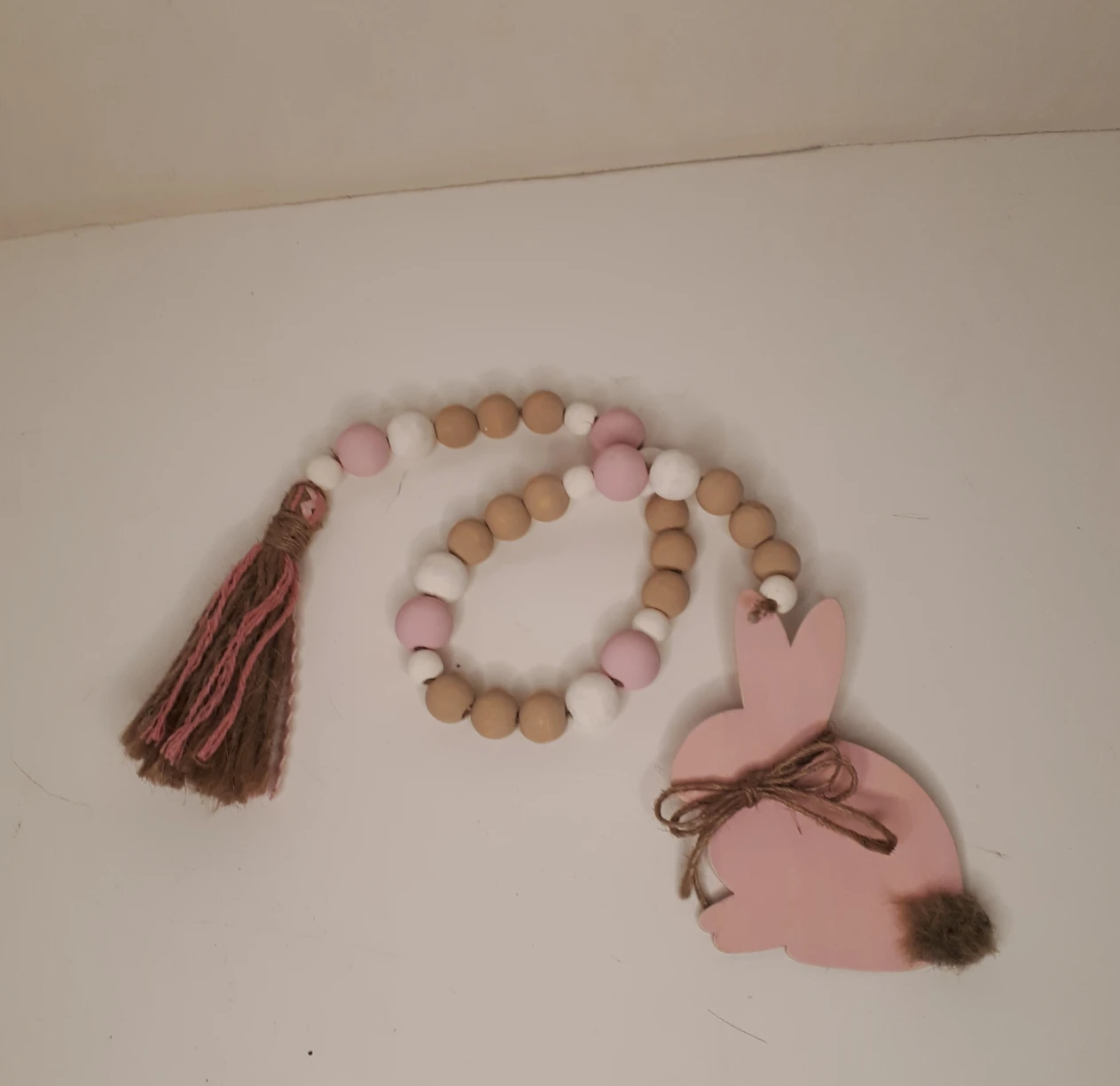 Bunny Wood Bead Garland