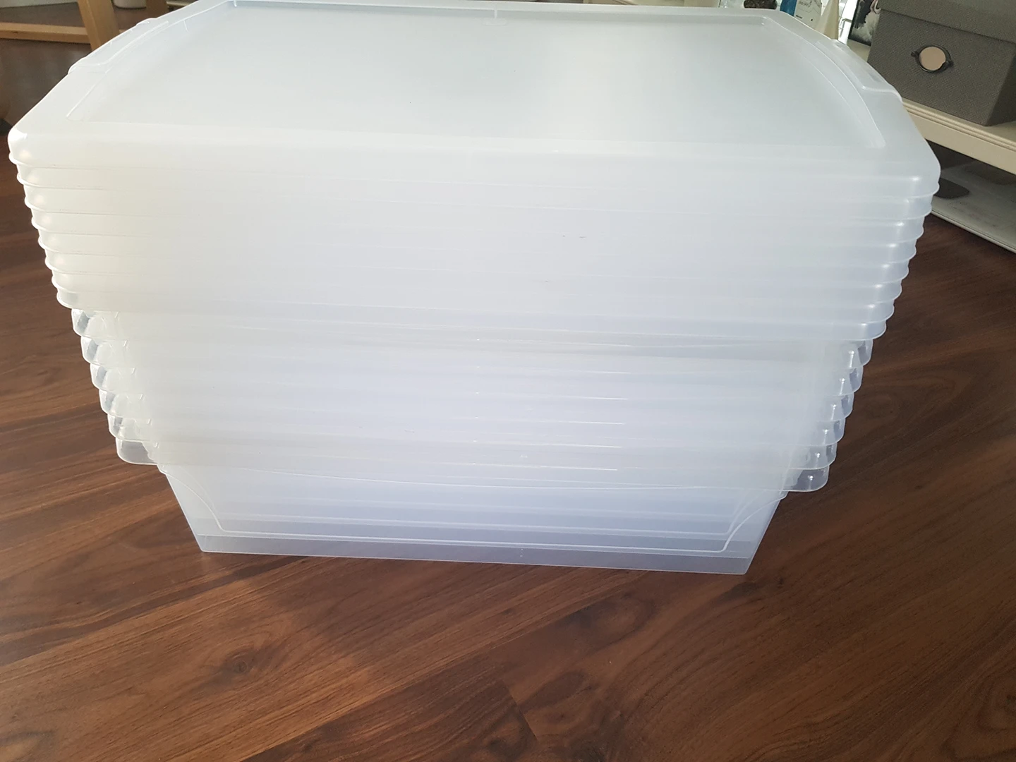 LARGE IKEA STORAGE BOXES 6ea thumbnail