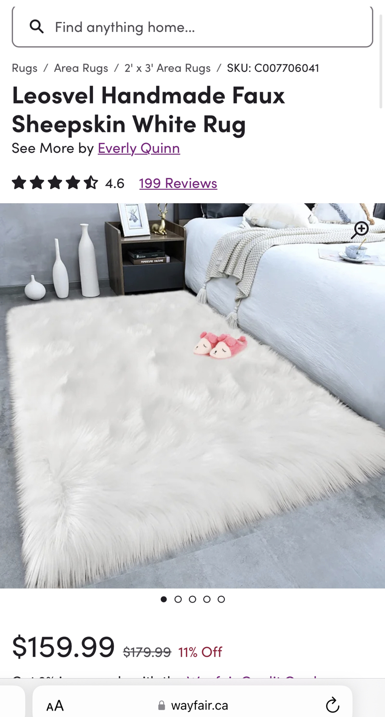 Dominick handmade sheep area rug thumbnail