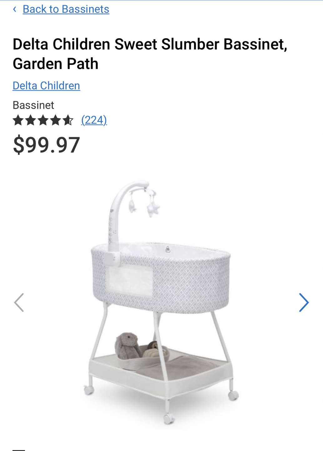 Brand new in box baby bassinet