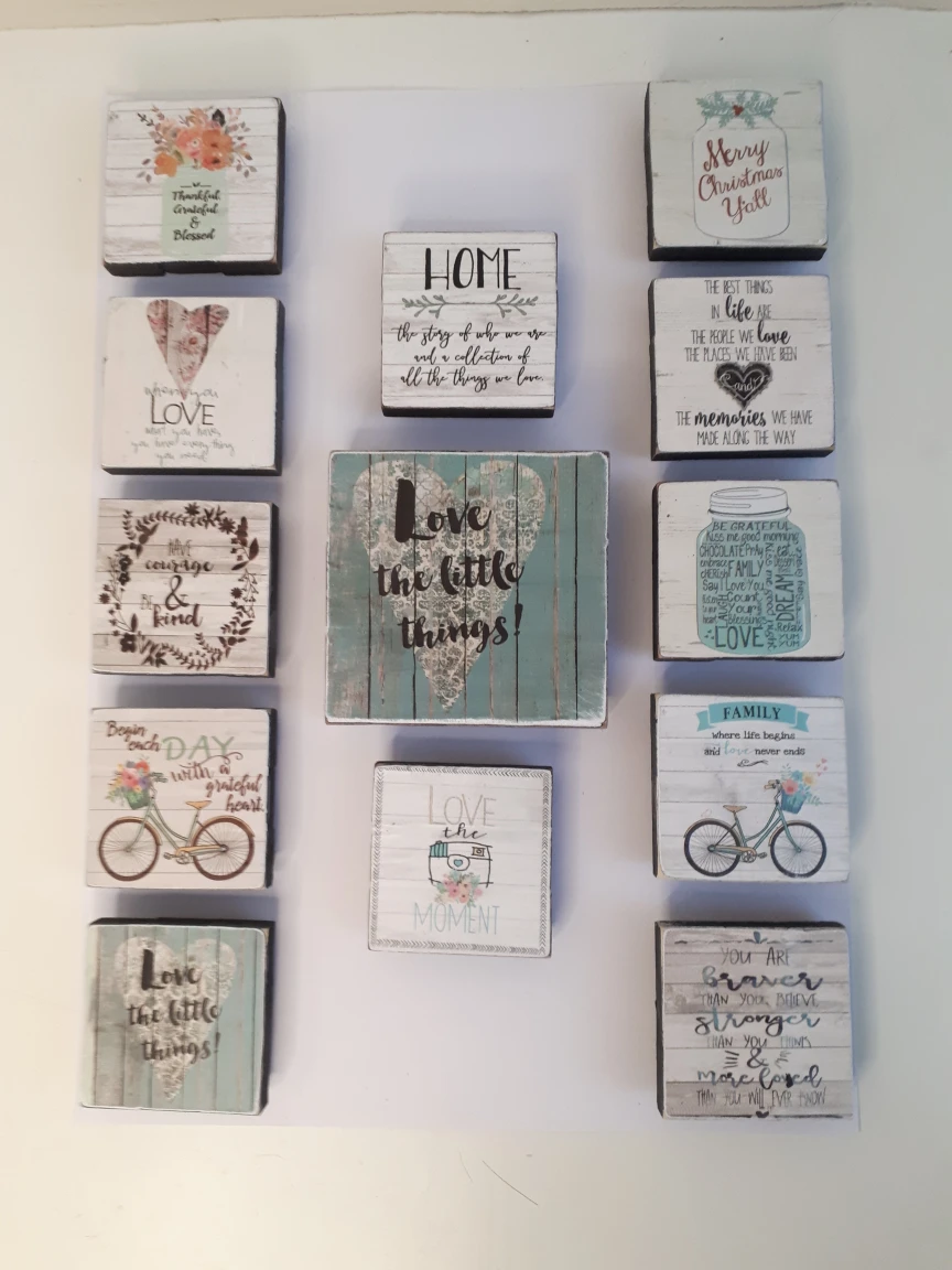 Set of 13 Home Refrigerator Magnets