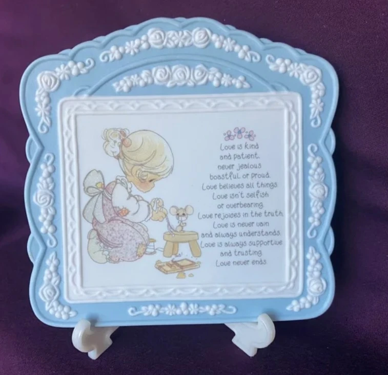 Vintage precious moments plaque image indicator(7)