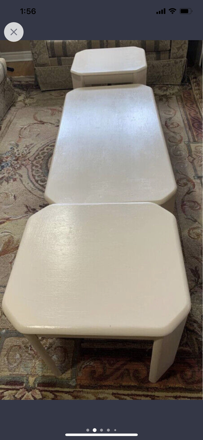 3- pieces Wooden Coffee Table Set - photo 2