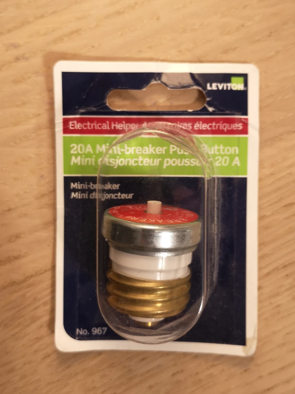 20A Mini-Breaker Push Button Fuse thumbnail