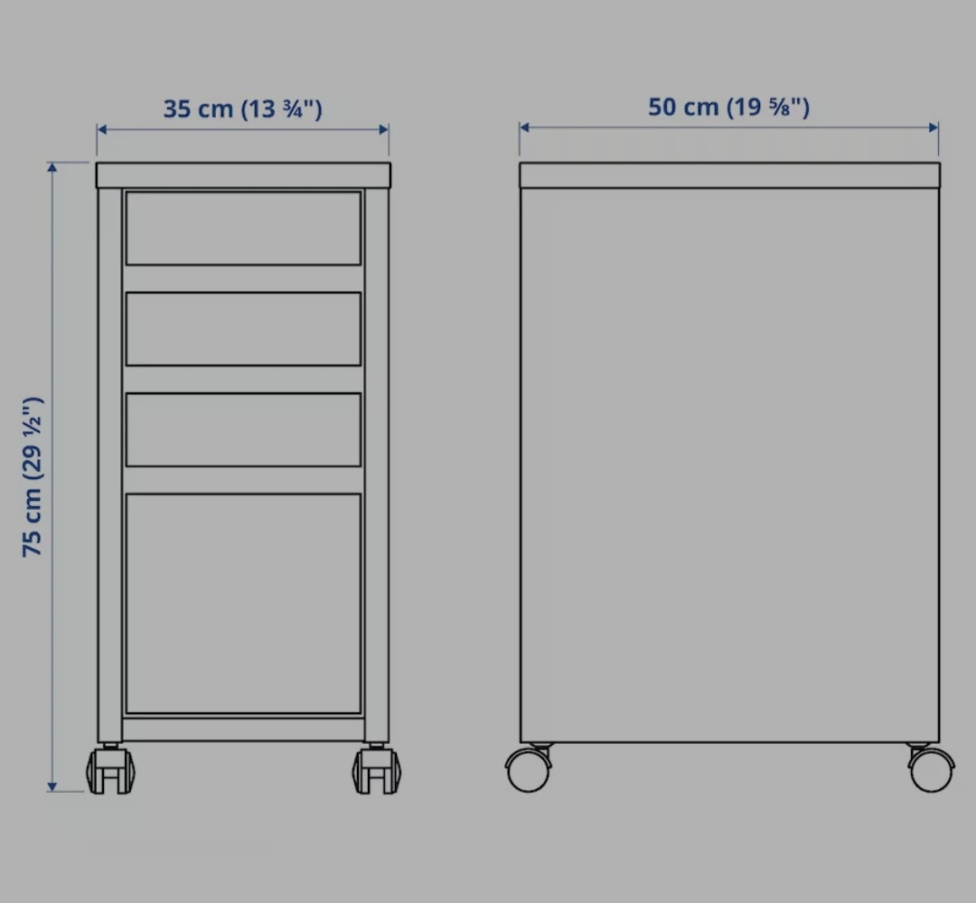 Ikea MICKE 4 drawer unit - photo 2