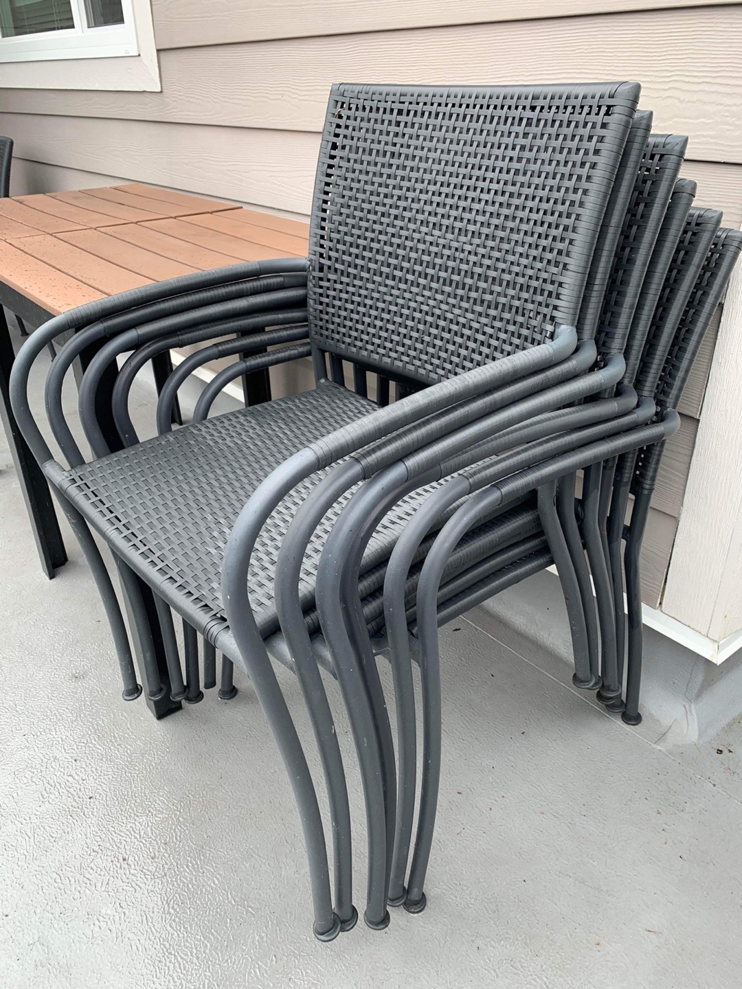 Outdoor patio furniture 3 tables + 8 chairs - photo 3
