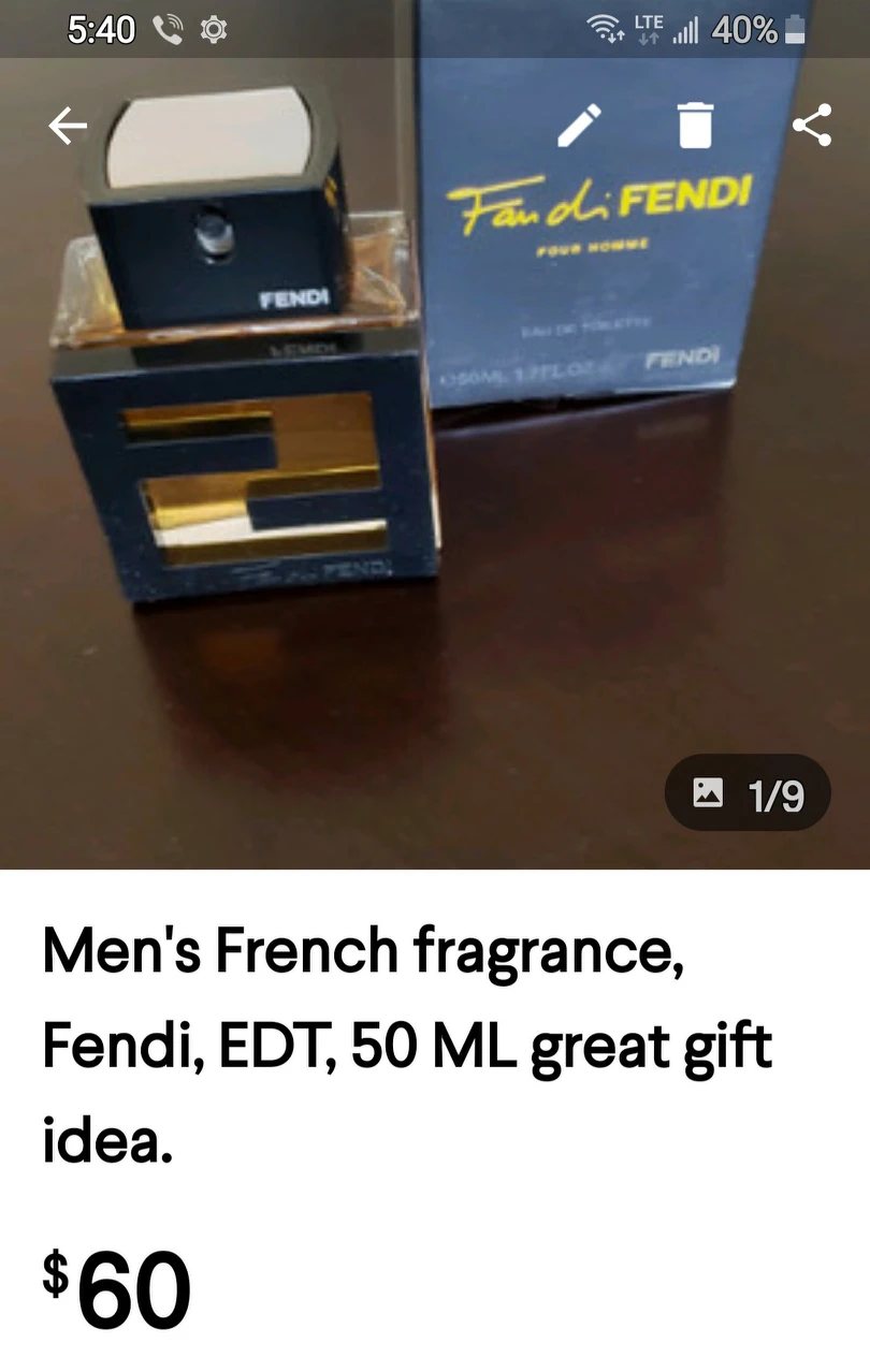 Men's French fragrance, Fendi, EDT, 50 ML great gift idea. - photo 3