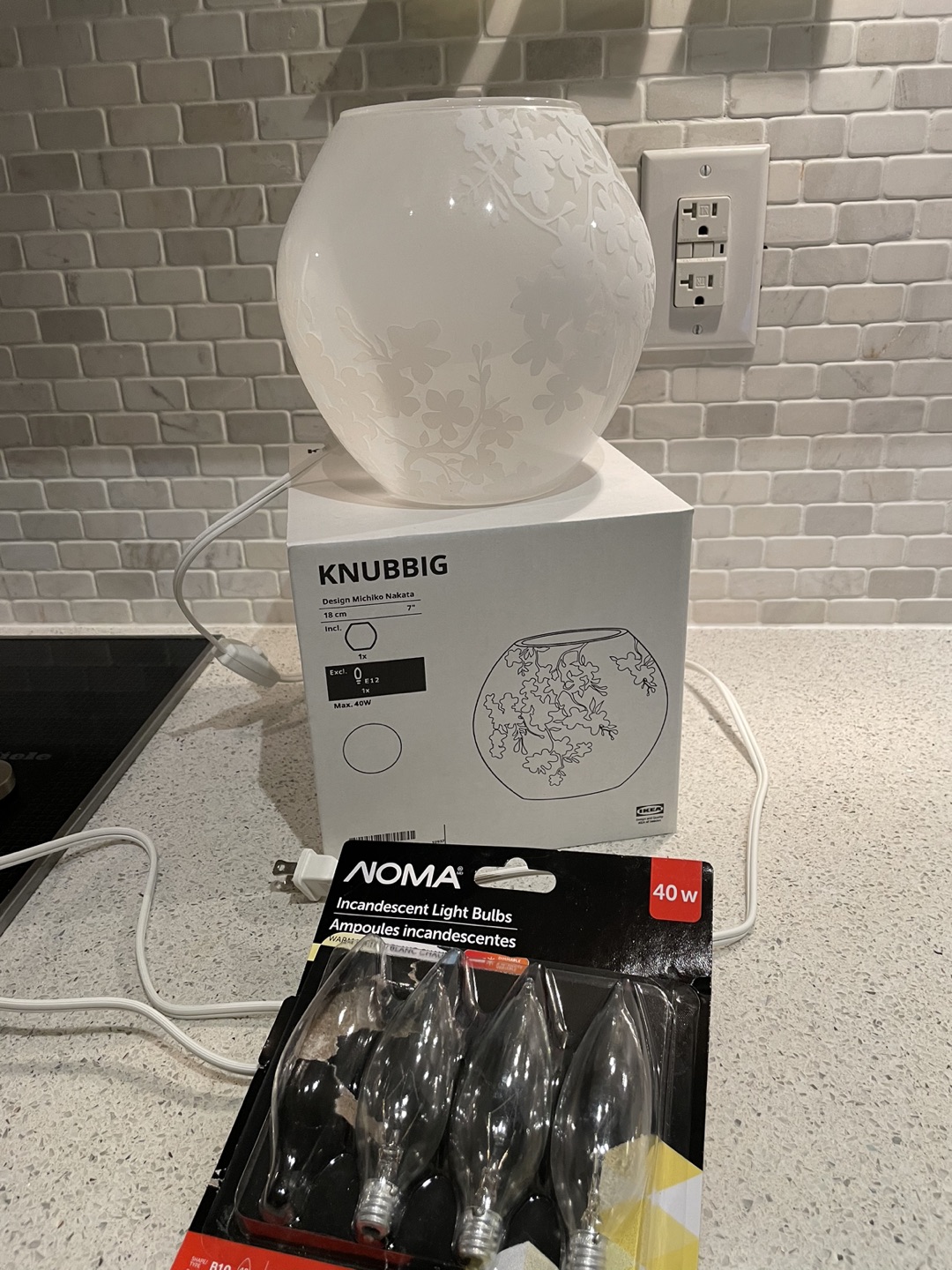 IKEA - KNUBBIG table lamp including 4 light bulbs - photo 2
