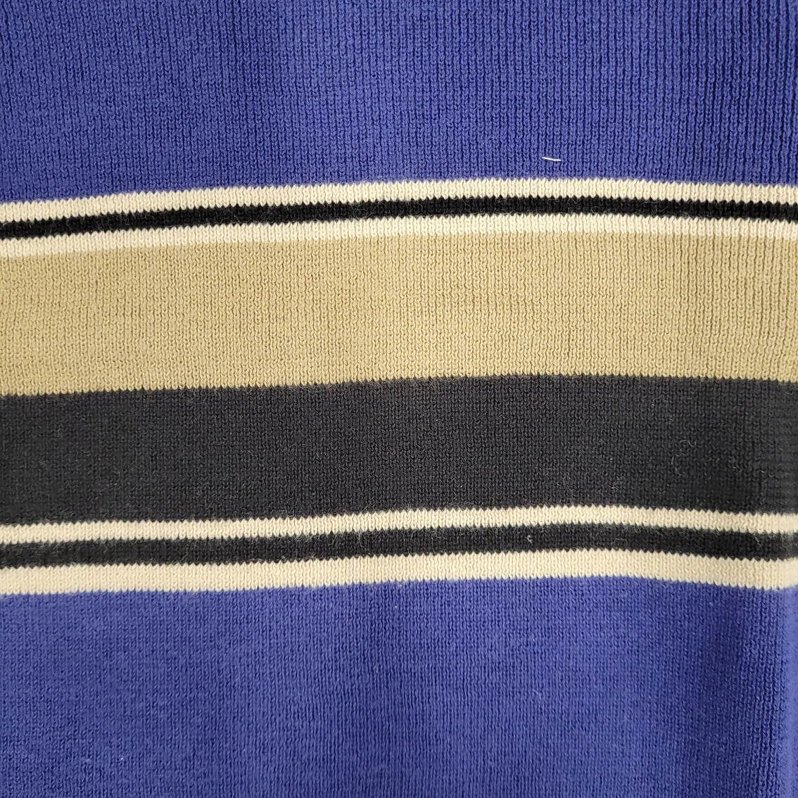 Vintage knit striped cardigan sweater image indicator(4)