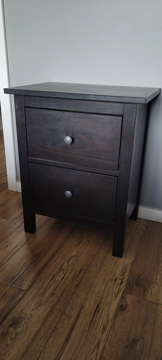 Ikea HEMNES wood 2 drawer chest/night stand/bedside table