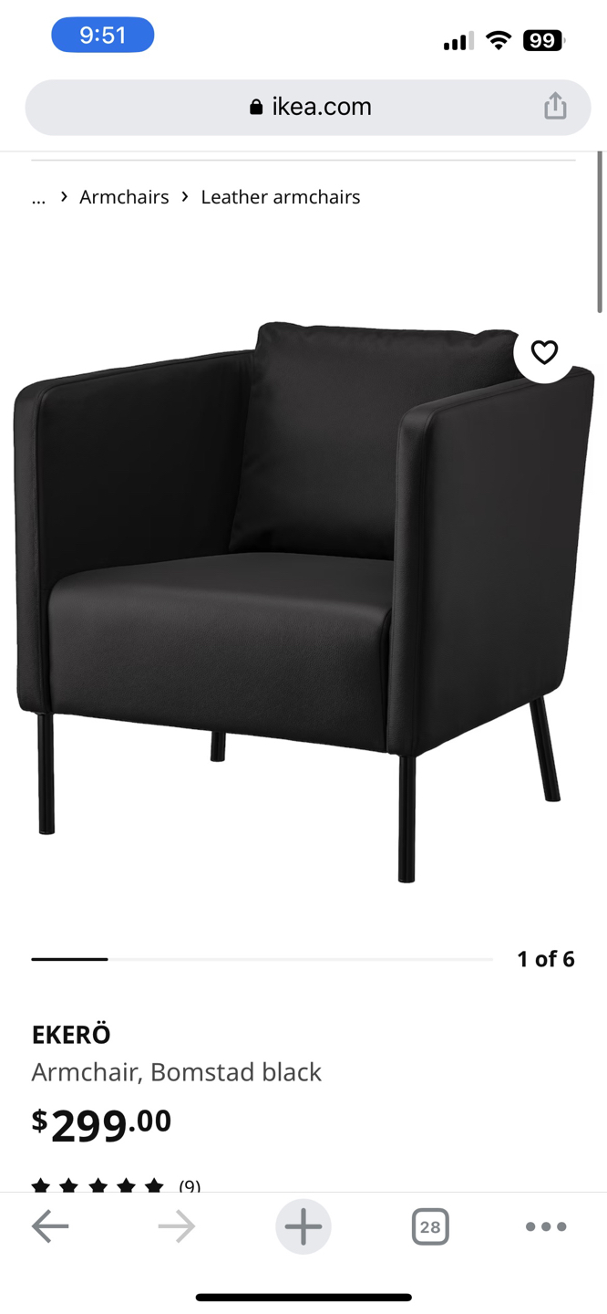 Ikea armchair couch(x2)