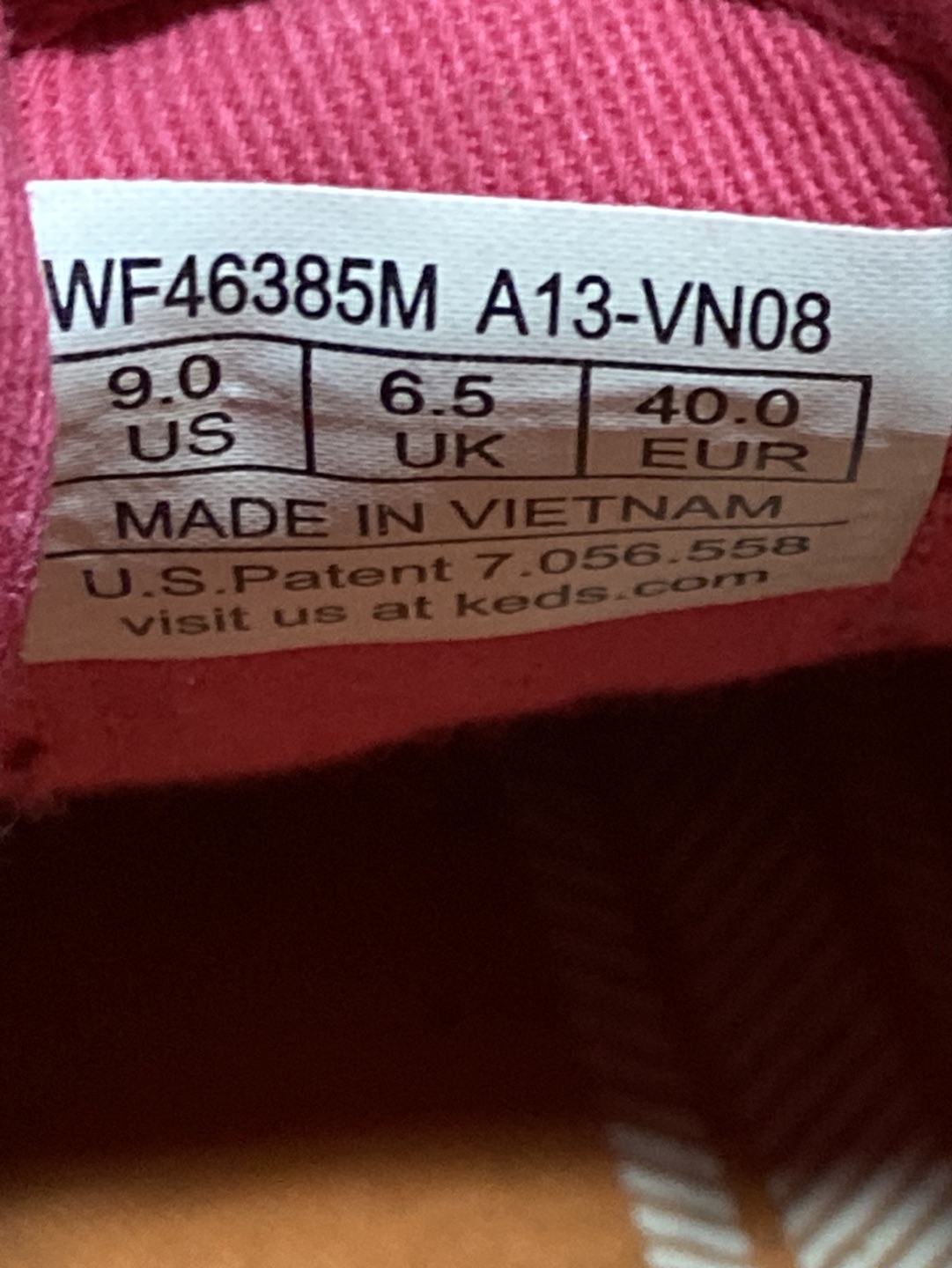 Keds Pink Size 9 lace up shoes image indicator(6)